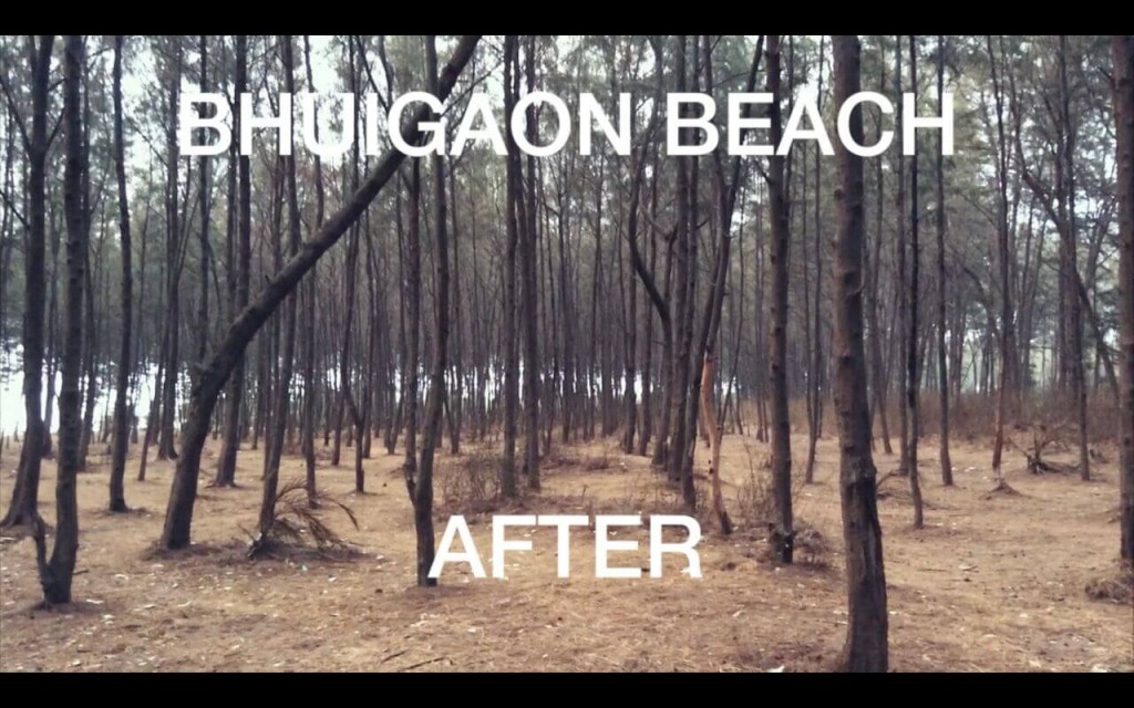 Bhuigaon beach after